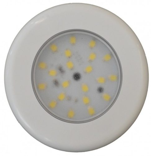 Stropna svetilka za kabino z 21 LED diodami iz kovine in belega plastike