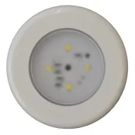   Stropna svetilka za kabino s 4 LED diodami iz kovine in belega plastike