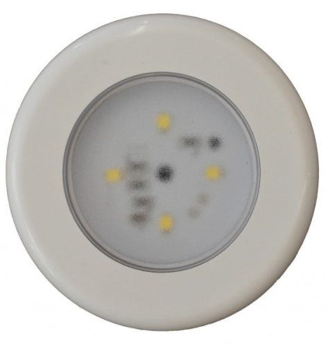 Stropna svetilka za kabino s 4 LED diodami iz kovine in belega plastike