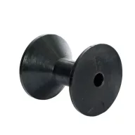 Črna kvadratna podpora za prikolico 110x100 mm