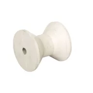 Nosilna kolesca za prikolico, bela, kvadratna, 78 x 75 mm,