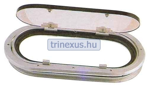 Ovalno strešno okno 38 x 19 cm z aluminijastim okvirjem