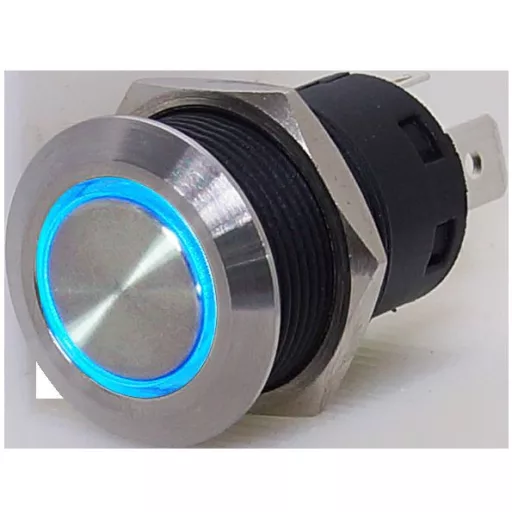 Nyomógombos kapcsoló ON-OFF 12V LED piros EVA