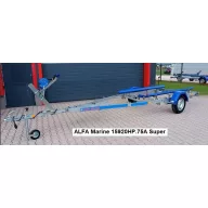   Prikolica za prevoz čolnov Alfa Super 750 kg brez zavor, vzmetenje s blazinami do 5,5 m