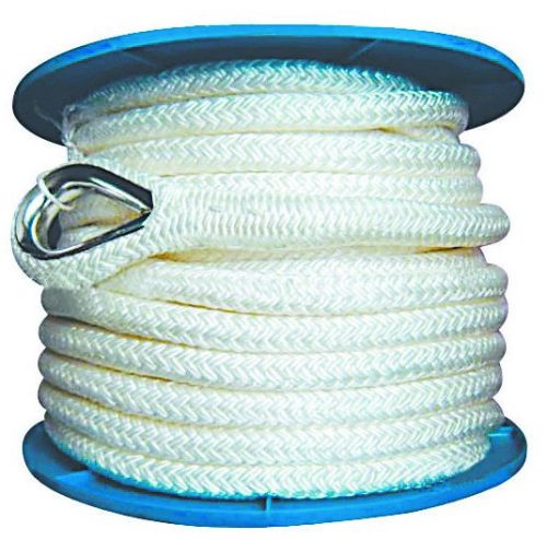 Sidrno vrv z vstavkom iz PE jeklenih vrvi 10 mm/30 m bela