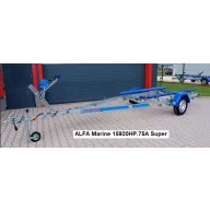   Prikolica za prevoz čolnov Alfa Super 750 kg brez zavor, blazine do 6,8 m