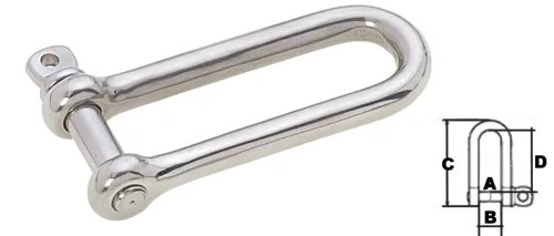 Dolge sponke 8 mm AISI 316 nerjaveče jeklo