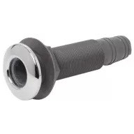   Kivezető cső testen át hosszú visszacsapó inox/műanyag 77/53 mm EVA