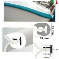 Gumijasti profil 36 mm siv