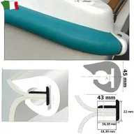 Gumijasti profil 45 mm bel