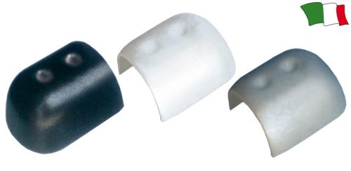 Konec gumijastega profila iz plastike 60 mm v črni barvi