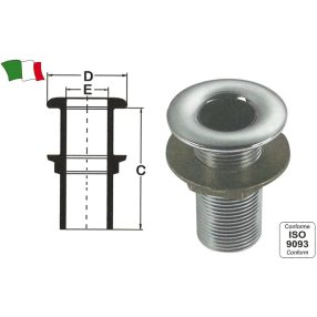 Izpuh skozi ohišje iz jekla 2 palca