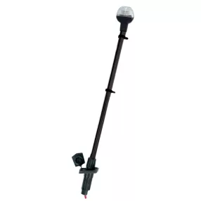 Körfény fehér LED kivehető eloxált fekete 54 cm EVA