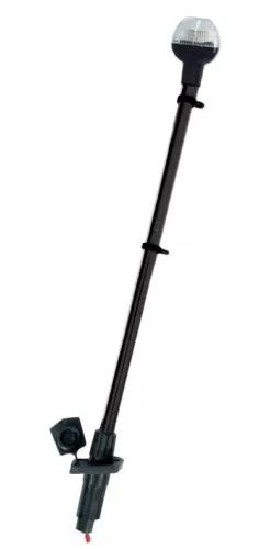 Körfény fehér LED kivehető eloxált fekete 54 cm EVA