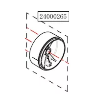   Haswing Cayman B55,T55, B55 GPS, B80 GPS ohišje s sponko osi belo HSW