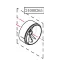 Haswing Cayman B55,T55, B55 GPS, B80 GPS ohišje s sponko osi belo HSW