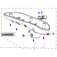 Haswing Cayman B55, B101 spodnji ohišje HSW