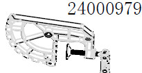 Haswing Protruar G, 3 12V, 5, Ultima, Ventura T, nosilec motorja desno HSW