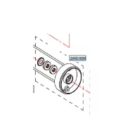 Haswing Cayman B80 B101 GPS ohišje s sponko za os, belo HSW