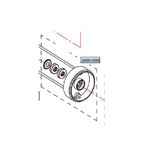 Haswing Cayman B80 B101 GPS ohišje s sponko za os, belo HSW