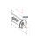 Haswing Cayman B80 B101 GPS ohišje s sponko za os, belo HSW