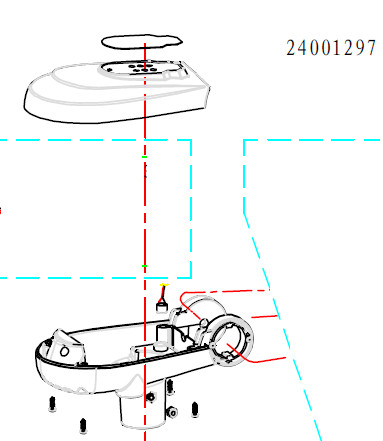 Haswing Protruar 2 24 V ohišje zgoraj/spodaj HSW