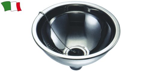 Nerjaveče pomivalno korito z okroglim sifonom 39 cm