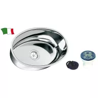   Eliptično pomivalno korito iz nerjavečega jekla 356 x 240 mm