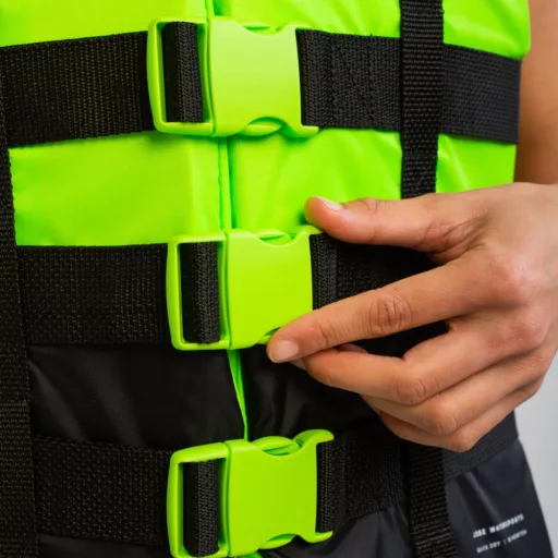 Rešilni jopič Jobe 4 zaponke plavalni jopič neonski