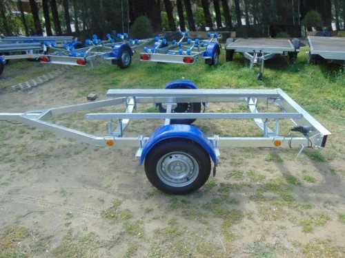 Prikolica za prevoz jetskijev Alfa Duo 965 kg z blazinami do 4,25 m