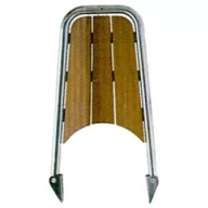 Platforma leseno-nerjaveče jeklo 650 mm