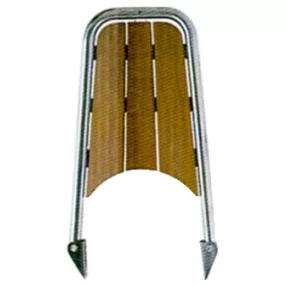 Platforma leseno-nerjaveče jeklo 650 mm