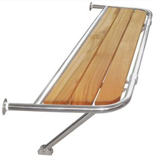 Platforma leseno-nerjaveče jeklo 840 mm