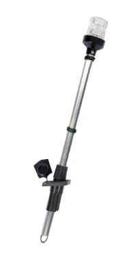 Krog iz belega aluminija ECO 54 cm, zastava, črna