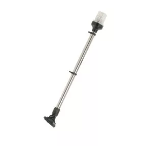 Krog bel z 62 cm črnim podplatom, držalo za zastavo