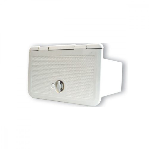 Predal za shranjevanje za HIFI belo ABS 285x180x250