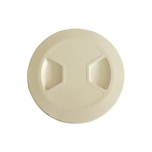 Pokrov predala za shranjevanje, okrogel, plastika bež 210-152mm