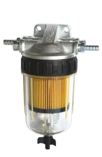 Filter goriva z ločevalcem vode, aluminijasta glava, odtok 10 mikronov