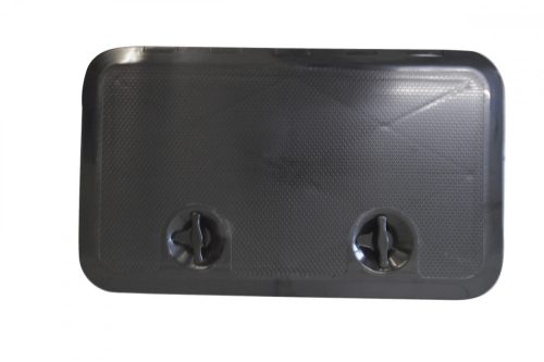 Pokrov predala za shranjevanje z dvema zaponkama ABS črna 355x603 mm