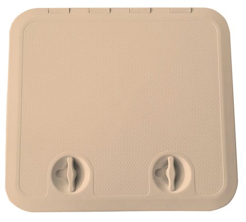 Pokrov predala za shranjevanje z dvojno zaskočno ključavnico, bež ABS 460x510 mm