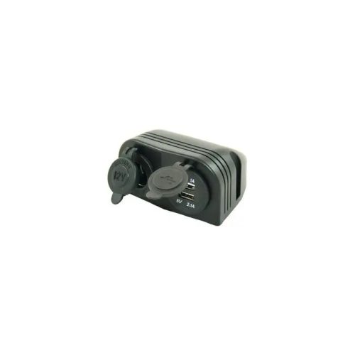Vžigalnik za cigarete 12 V in dvojni USB priključek EMS