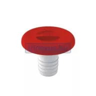 Pokrov rezervoarja z rdečim plastičnim pokrovom