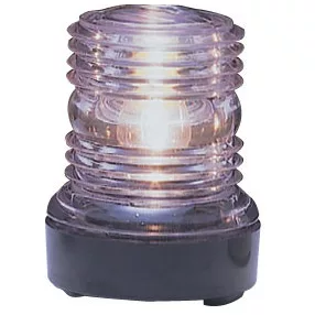 Bela krog 70 mm v črnem ohišju