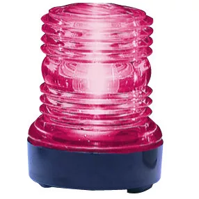 Svetlo rdeč krog v črni ohišju