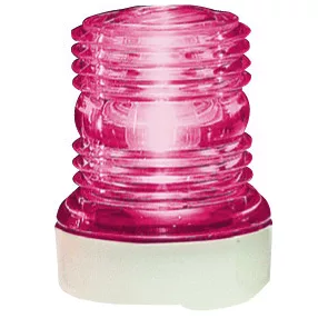 Svetlo rdeč krog v belem ohišju