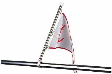 Stolp za zastavo za ograjo iz nerjavečega jekla 44 cm 22-25 mm