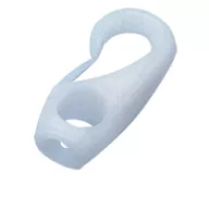   Kavelj za vrv 10 kosov v plastični blister embalaži, bel, 10 mm