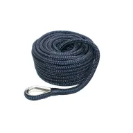   Sidro z vstavkom iz jeklene vrvi iz PE, 12 mm/35 m temno modro