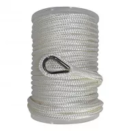 Sidrno vrv z vstavkom iz PE jeklenih vrvi 14 mm/40 m bela
