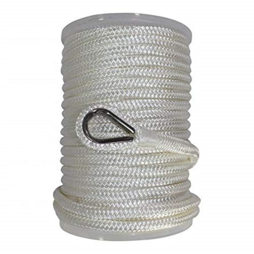 Sidrno vrv z vstavkom iz PE jeklenih vrvi 14 mm/40 m bela